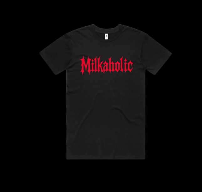 Milkaholic BLACK T-SHIRT