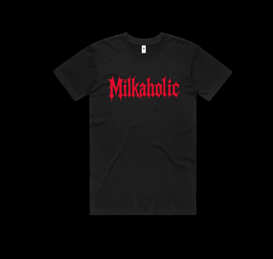 Milkaholic BLACK T-SHIRT